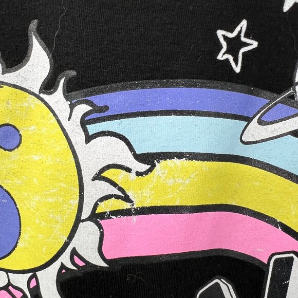 Weekend Warrior hippie magic mushroom graphic t-shirt top psychedelic boho L - Picture 8 of 10